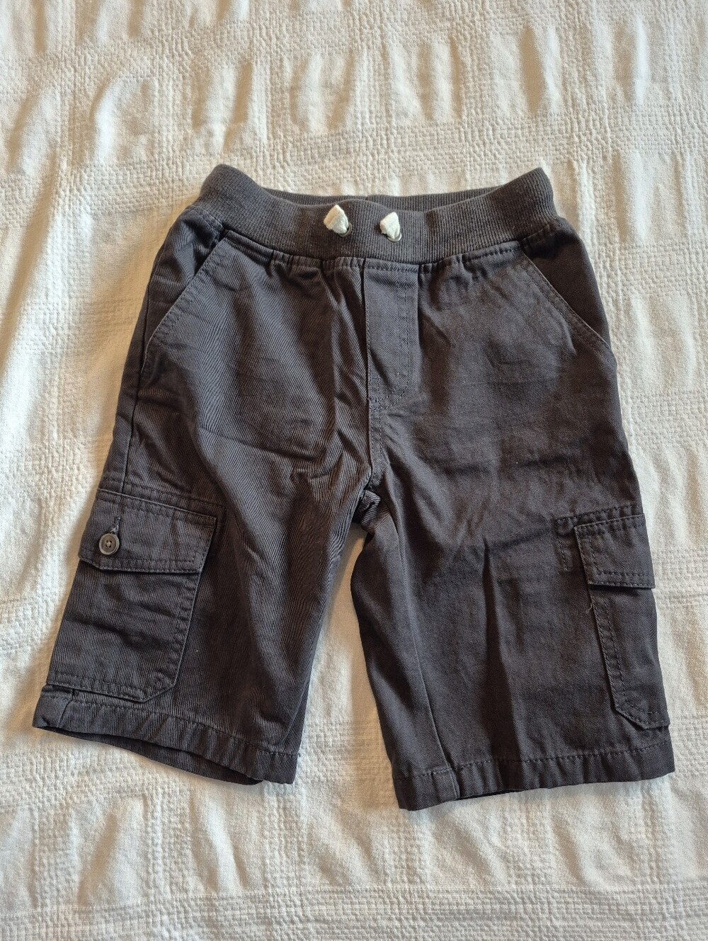 Cat & Jack boys size Small or 6/7 shorts soft waist dark gray charcoal NWOT